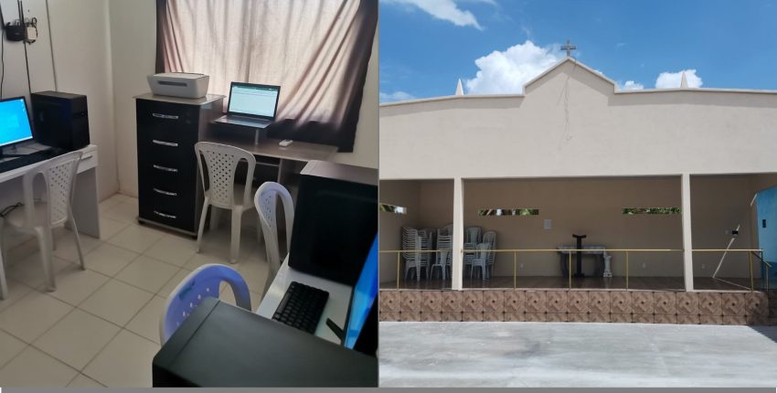 Comunidade de Morgado oferece sala de informática e centro de orações com o apoio da Energimp